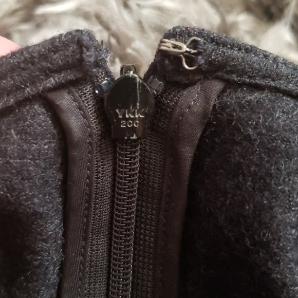 THEORY WOOL CHARCOAL DRESS SZ 6 - Picture 7 of 9